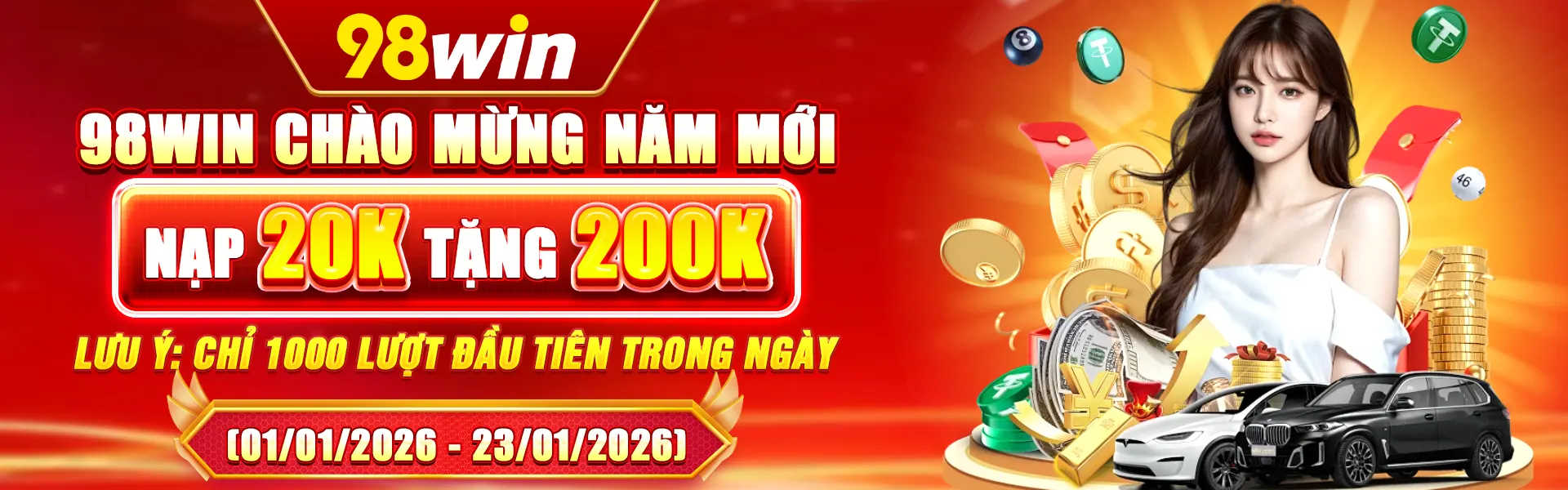 Banner nhà cái 98Win chào mừng năm mới